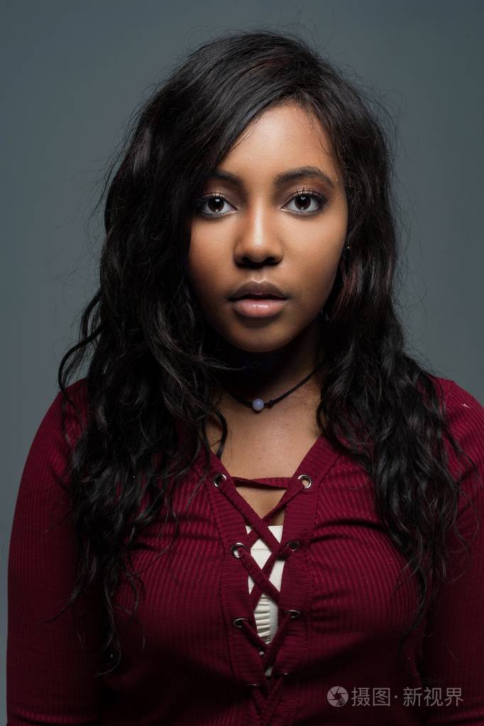 女性非洲裔美国妇女肖像