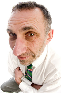 大鼻子认真的人,与大鼻子照片