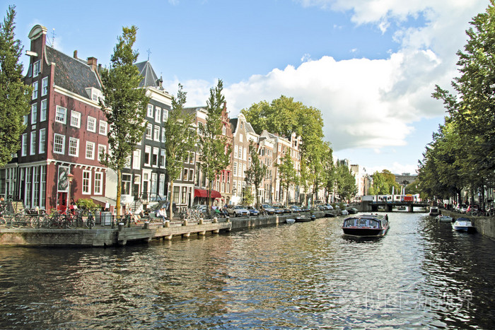 城市风景从在荷兰的阿姆斯特丹照片-正版商用图片0598vh-摄图新视界