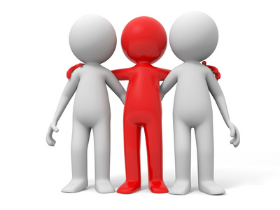 合作伙伴剪影图片