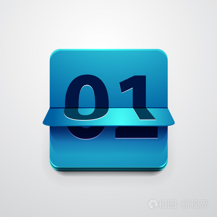 矢量计数器图标