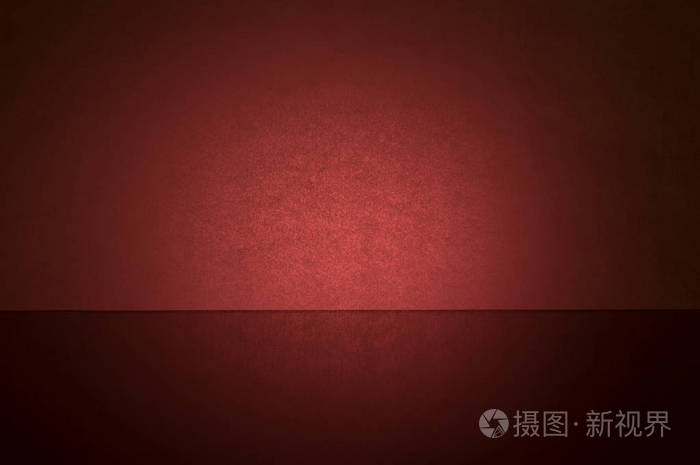 背景的红色和褐色的色调与梯度从中心与反射在图像的下部