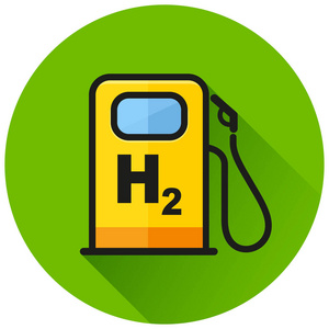 氢气泵循环图示绿色图标图片