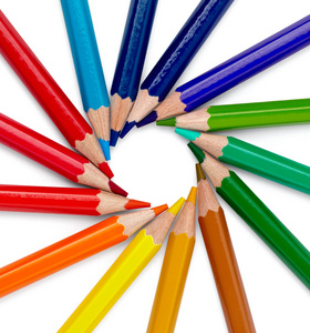彩色铅笔绘制艺术学校教育图片