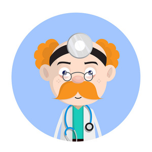 震撼精神科医生面部表情载体照片