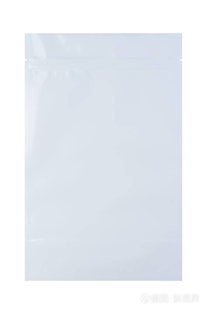 在纯白色背景下拍摄的药剂袋