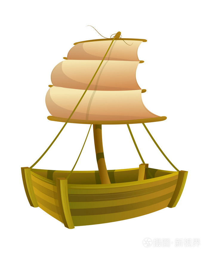 古 船插画-正版商用图片05a7op-摄图新视界