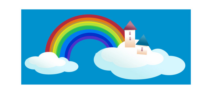 彩虹和房子