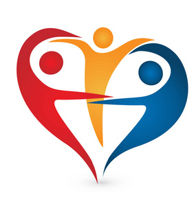 快乐的在一起徽标图片