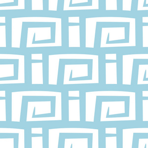 抽象无缝模式。浅蓝色和白色背景为纺织品墙纸和织品