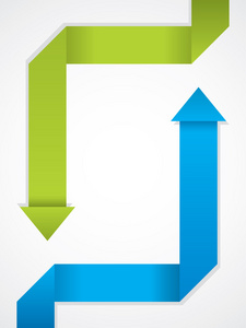 折叠壁纸宣传册设计带有折叠的折纸箭头照片