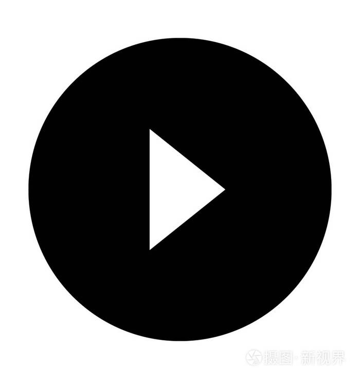 媒体播放器平面矢量图标