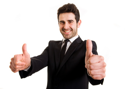 伸大拇指人图片