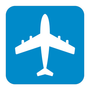 飞机到达平图标pplane 图标简单平面矢量图案照片