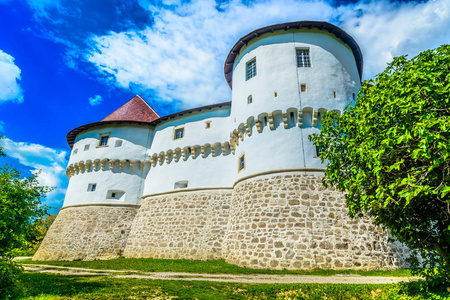 Veliki 堡风景名胜区。风景景观在 Zagorje 地区的老城堡, Veliki 风景如画的地标