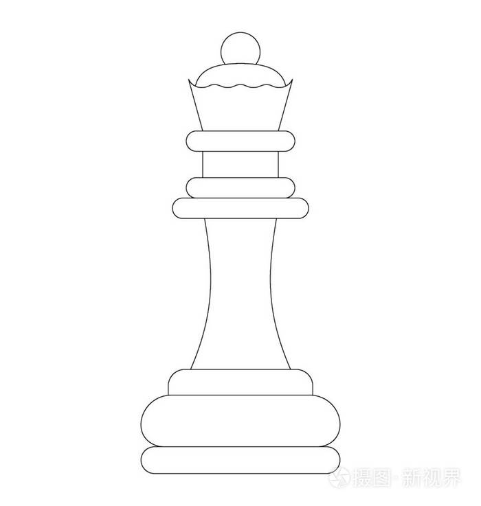 画国际象棋的简笔画图片