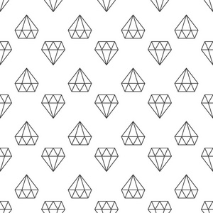 钻石深色矢量线性几何无缝图案图片