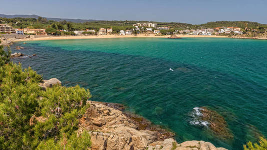 美丽的海湾在哥斯达黎加, 村庄 La Fosca 在西班牙