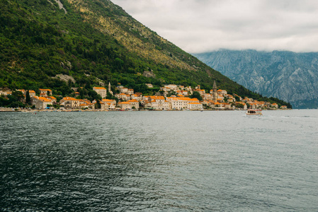 Perast 镇黑山。Kotor 湾 Perast 镇