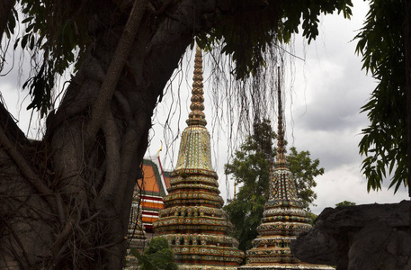 泰国。在曼谷的佛塔
