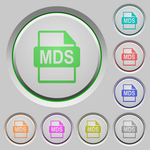 Mds 文件格式下沉的按钮上的颜色图标