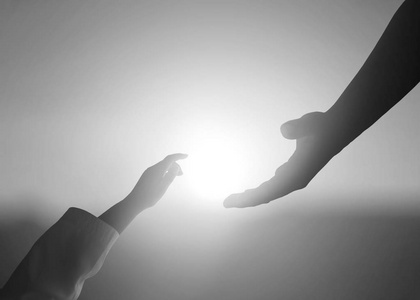 耶稣给与帮助图片