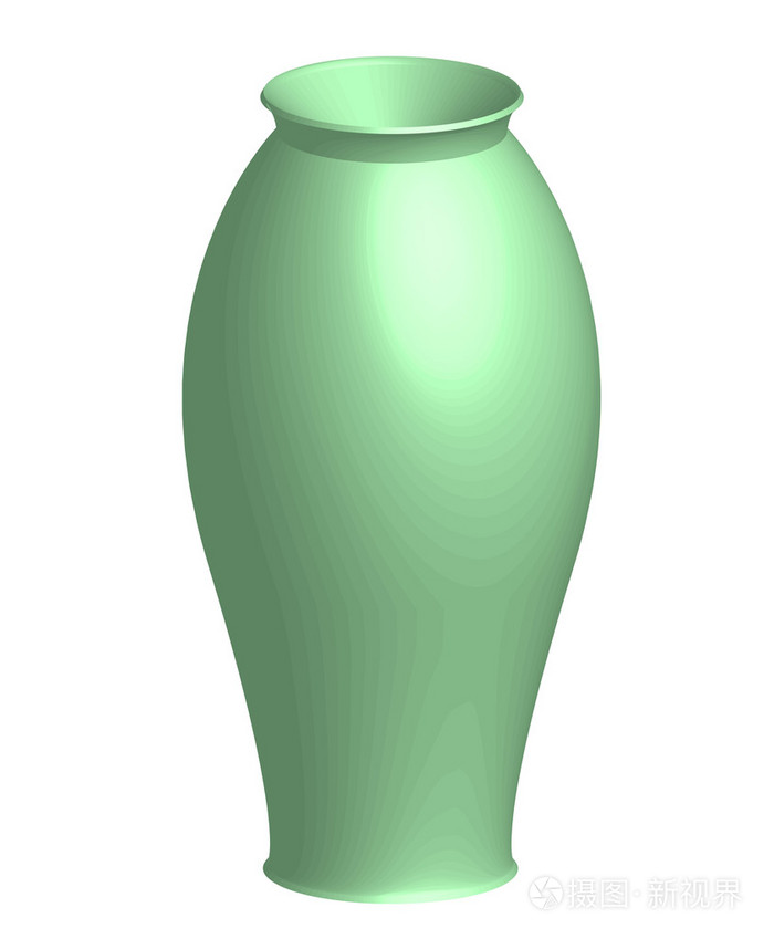 花瓶矢量插画
