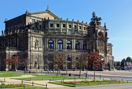 在德累斯顿 萨克森 德国 semperoper