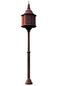 灯邮政灯柱街道路灯杆隔离图片