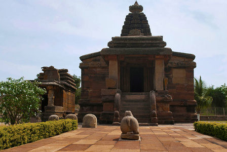 Hucchimalli 古蒂城, 疯狂的 Malli 的寺庙, Aihole, Bagalkot, 卡纳塔, 印度。它献给湿婆