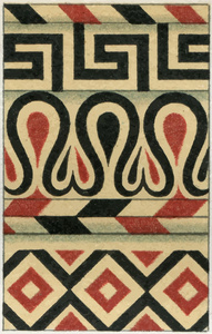 檐口成型 奥林匹亚，希腊。出版的书迈耶斯 konversationslexikon，第 7 卷，柏林，德国 1910