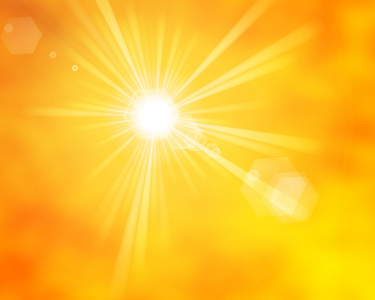 虚化光晕夏天太阳射线与镜头光晕照片