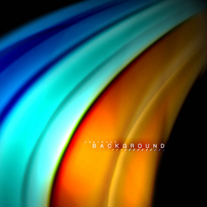 流体混合颜色矢量波形抽象背景设计。彩色网格波浪
