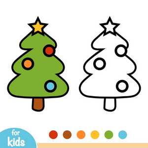 圣诞树的儿童图画书