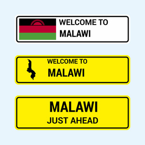 马拉维交通标志板设计, 矢量