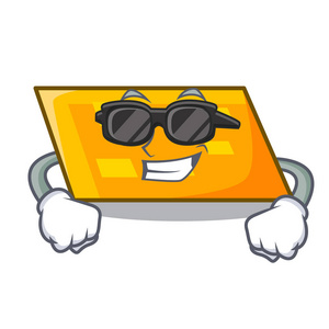 超酷平行四边形字符卡通风格矢量插画照片