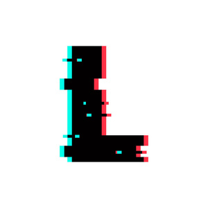 现代矢量徽标字母 l. 字母设计向量