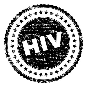 垃圾纹理的 Hiv 印章印章