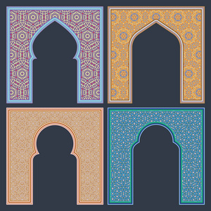 华丽的拱形网关图片