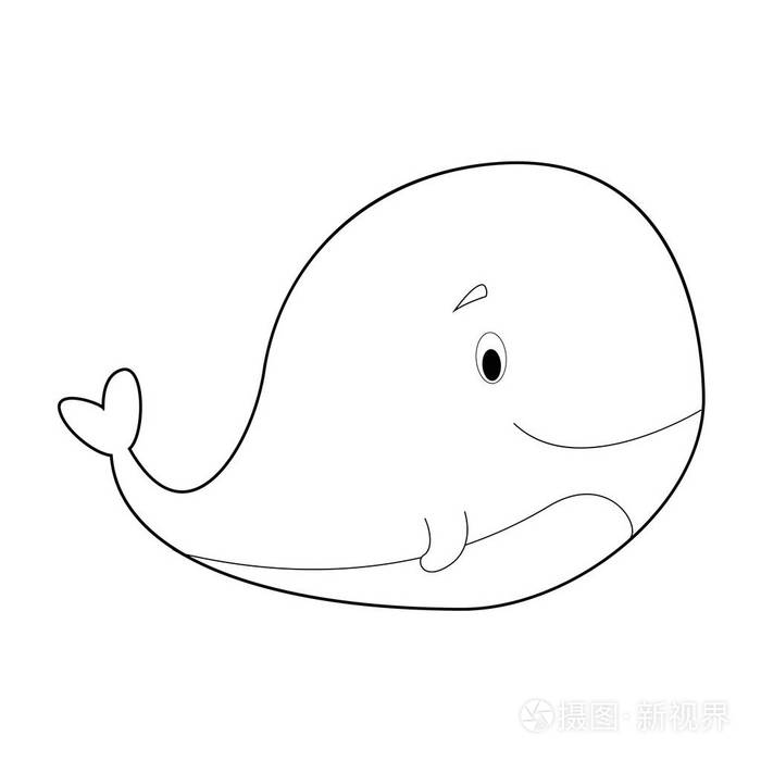 容易着色的动物图画小孩子 鲸鱼插画 正版商用图片05cpqj 摄图新视界 容易着色的动物图画小孩子 鲸鱼插画 正版商用图片05cpqj 摄图新视界