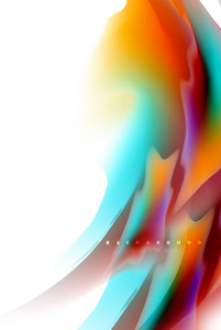 全息流体颜色流动, 彩色液体混合颜色运动概念