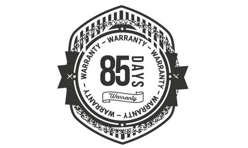 85天黑色保修图标标记照片