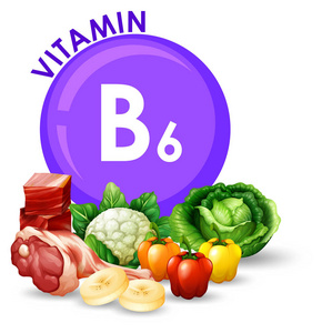 各种不同的食物与维生素 B6 插图
