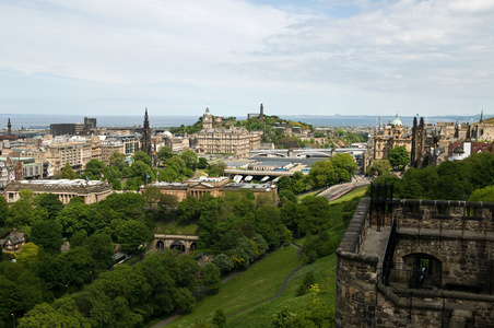 从爱丁堡城堡的视图