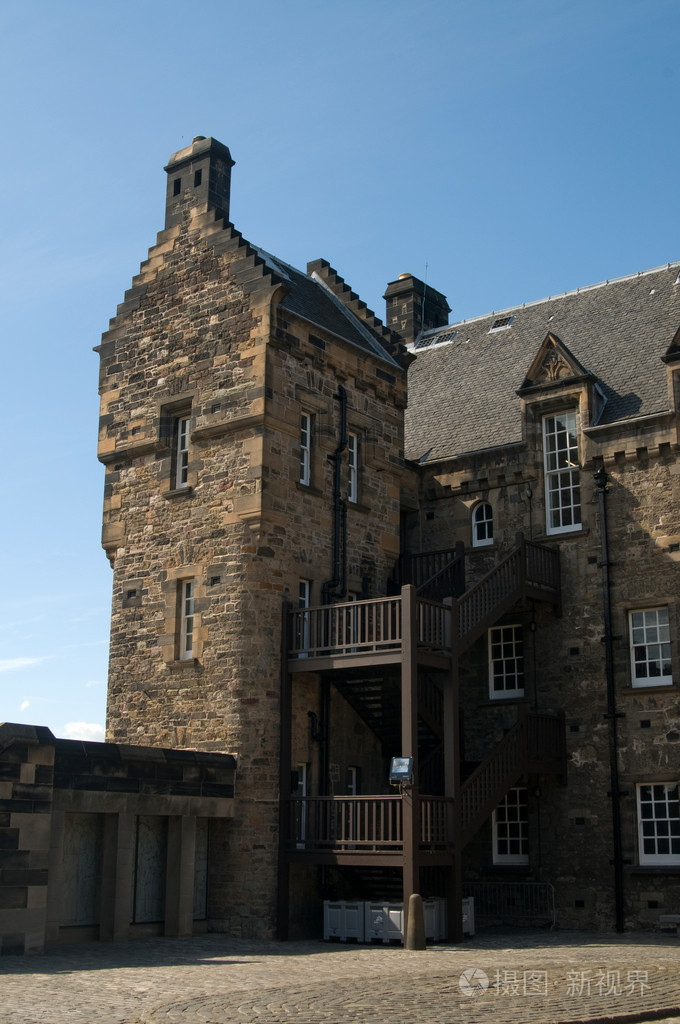 爱丁堡城堡的露台