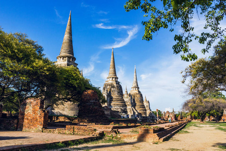 泰国旅游Sanphet 城大城府历史公园已被视为世界遗产遗址在2534年12月13日在历史名城大城府。背景