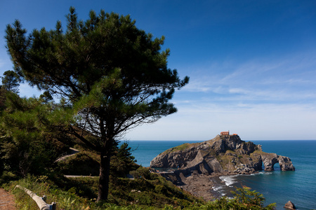 san juan de gaztelugatxe 岛，bizkaia，巴斯克人国家西班牙