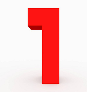 红色浮油1 3d 立方红色隔离在白色3d 渲染上照片