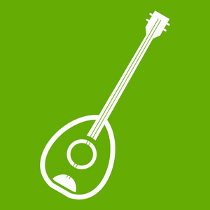 Saz 土耳其音乐乐器图标绿色