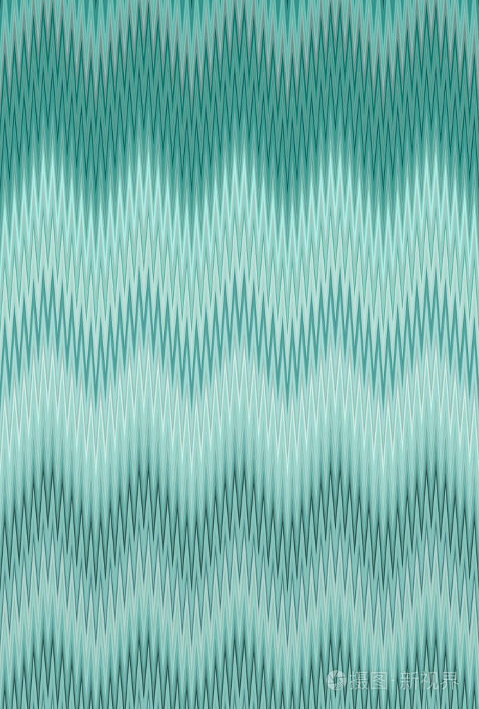 海洋海蓝宝石绿松石无缝雪佛龙字形波浪图案抽象艺术背景颜色趋势